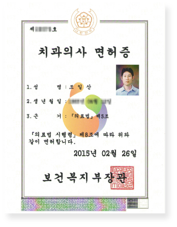 대표원장 수상이력